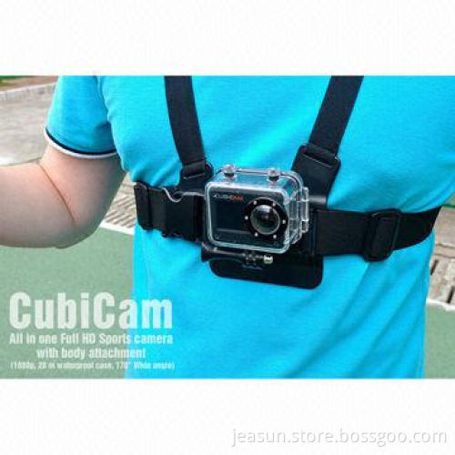1080p 50 meter waterproof high quality wearable camera with 170-degree field of view